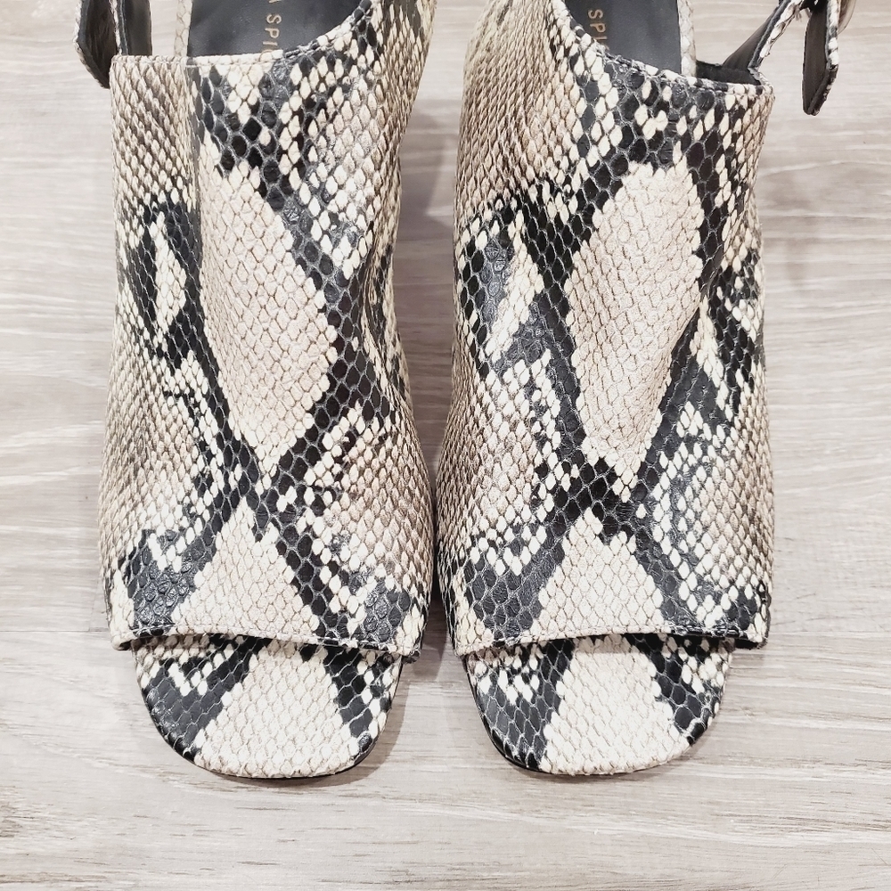 Via Spiga Elma Roccia Python Snake Sandals Size 10 - Picture 7 of 8